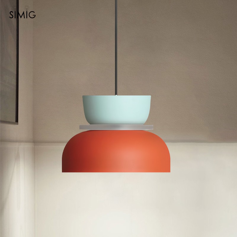 MACRI Color Block Nordic Pendant Light for Living Room