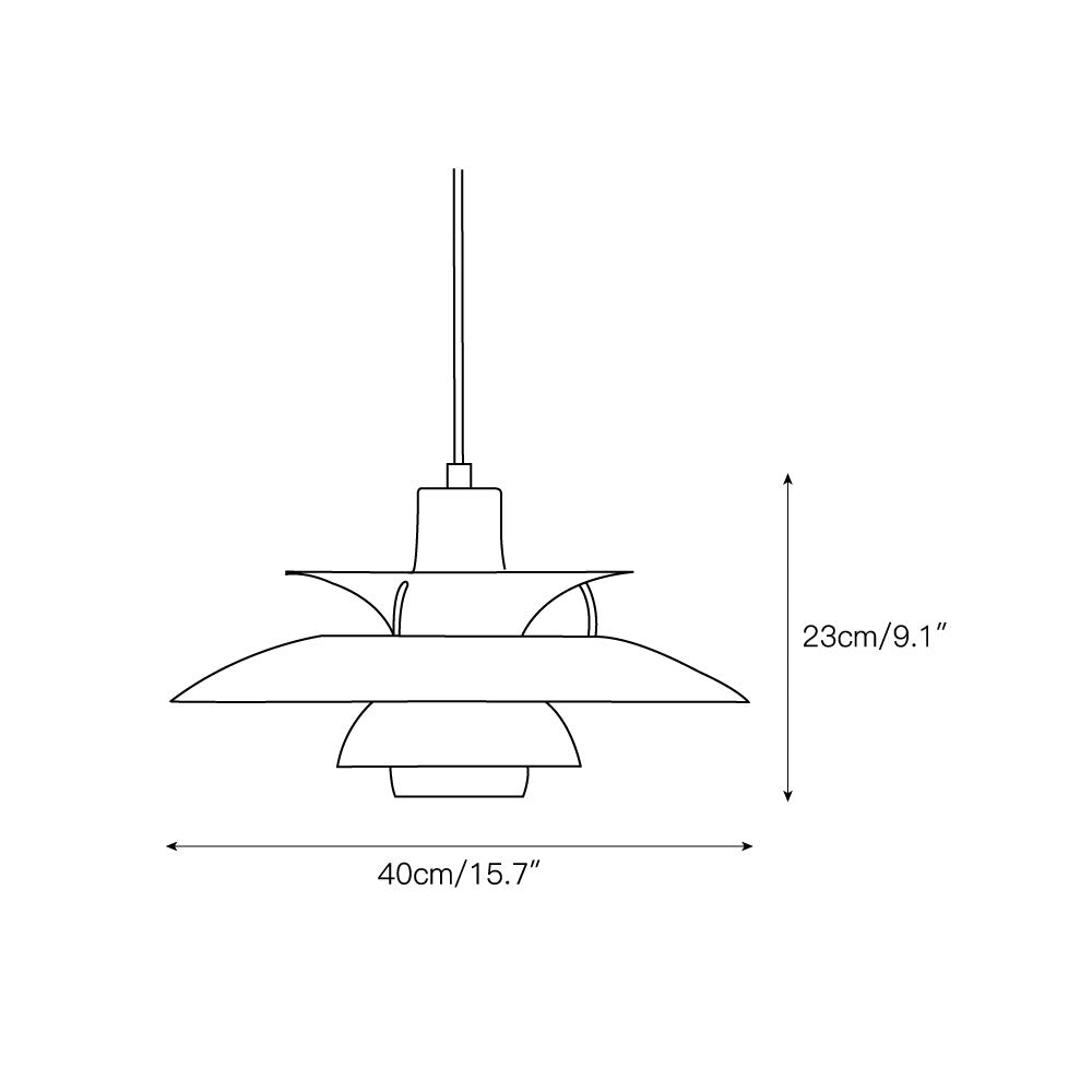 Gold Foil PH Pendant Lamp T1986