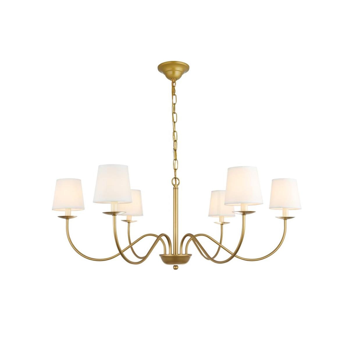 Eclipse Brass Chandelier T1736