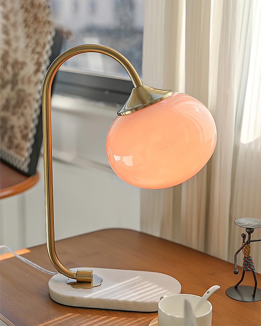 Scandinavian Cream Ball Table Lamp For Living Room M348