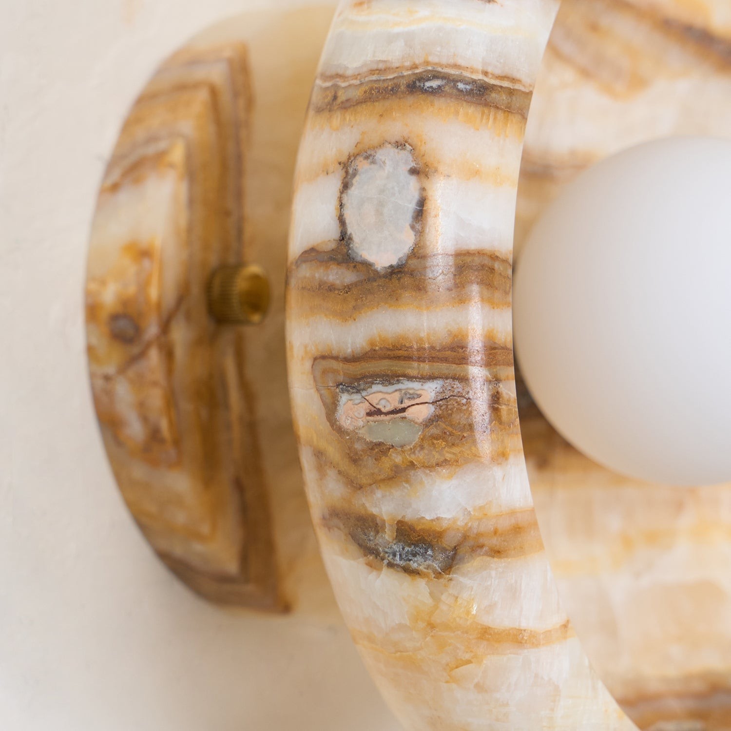 Bowl - Shaped Marble Wall Lamp P064