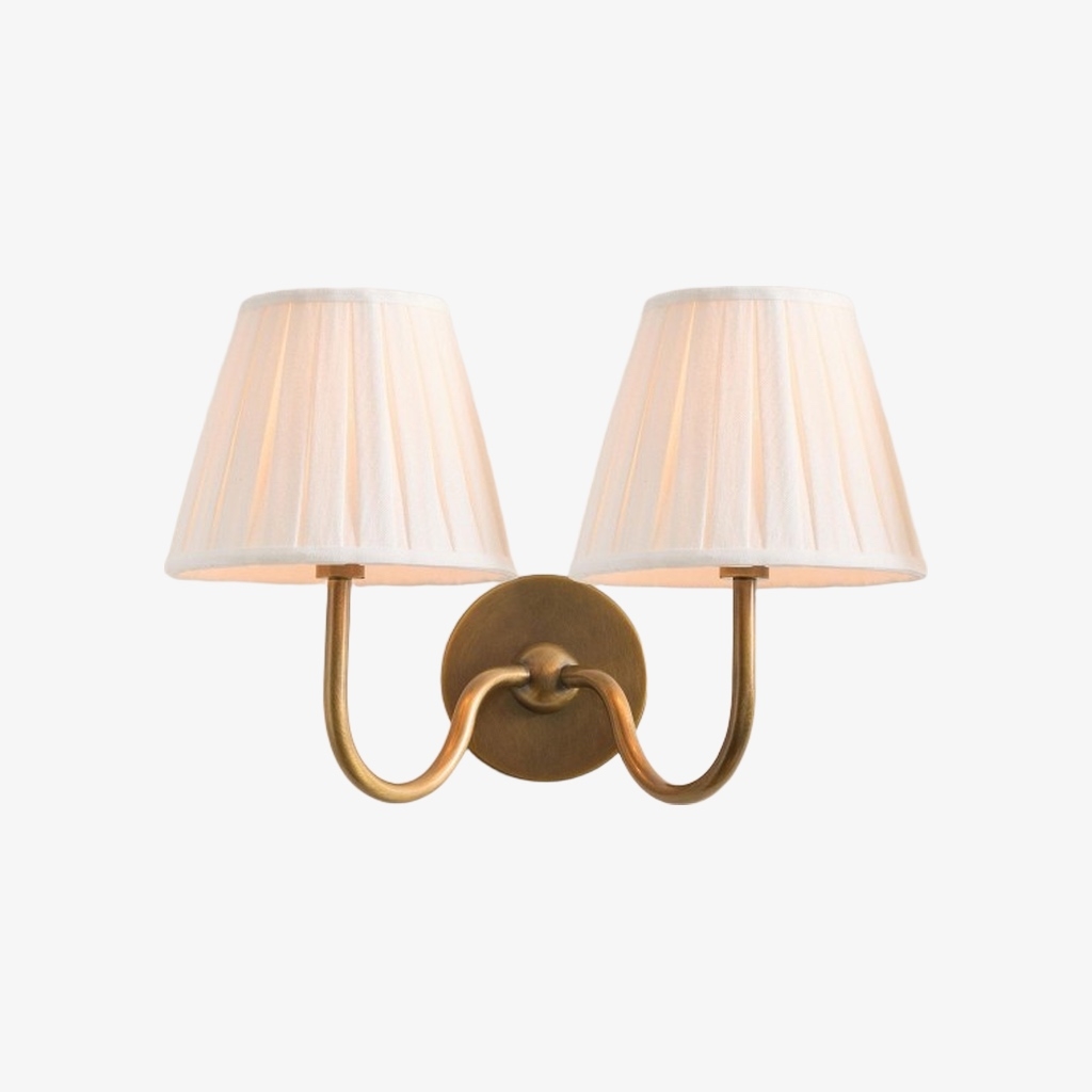 Luvora Modern Pleated Shade Wall Lamp for Bedroom & Living Room T036