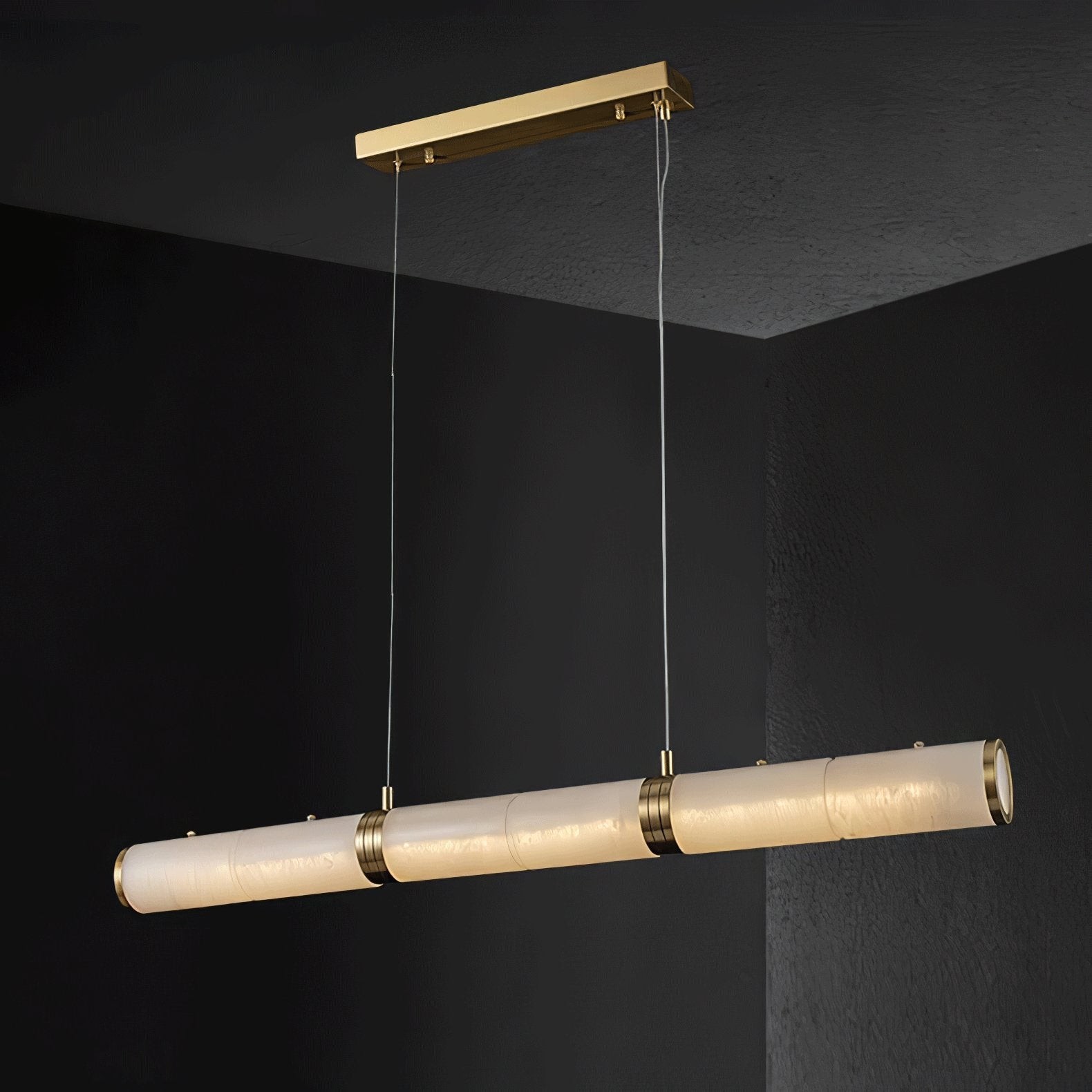 Luxurious Alabaster Beam Pendant Light M581