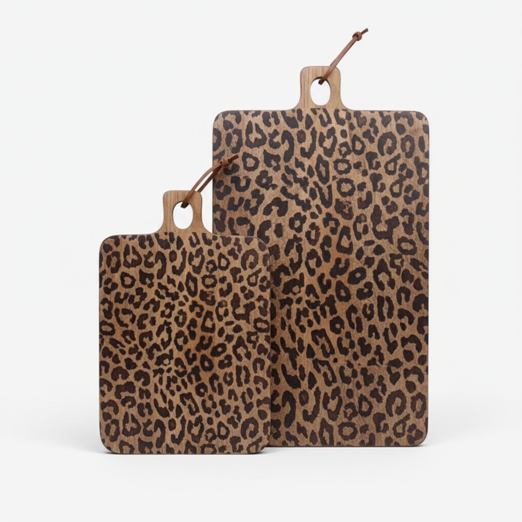 Lepwood Round and Square Leopard Board – For Entertaining Guests T1163