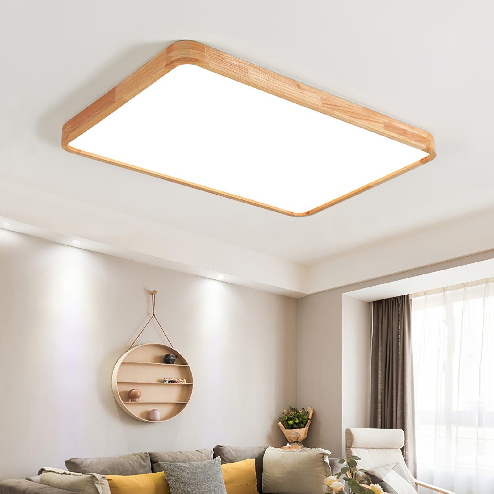 Wooden Geometric Ceiling Light M194