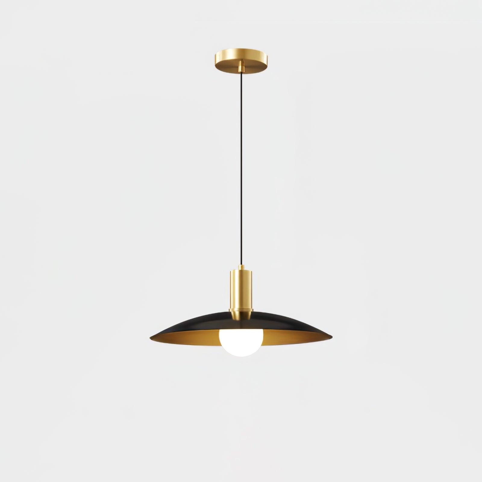 Brass Flared Pendant Lamp T1585