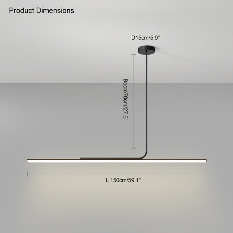 Modern Simple Asymmetrical Linear Pendant Lamp M41