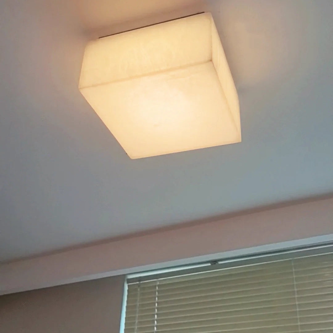Rivage Alabaster Minimalist Ceiling Light T2172