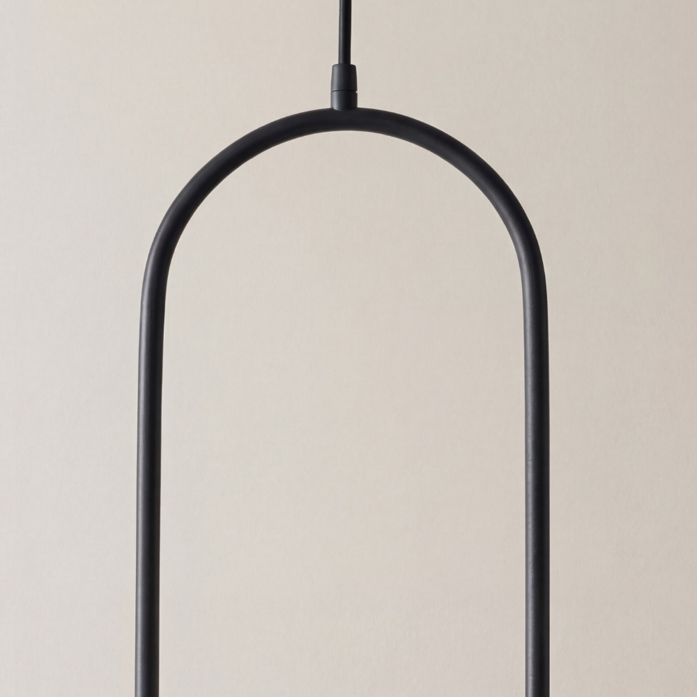 Lunectra Modern Pendant Light Geometric Design - Contemporary Hanging Lamp for Living Room T1177