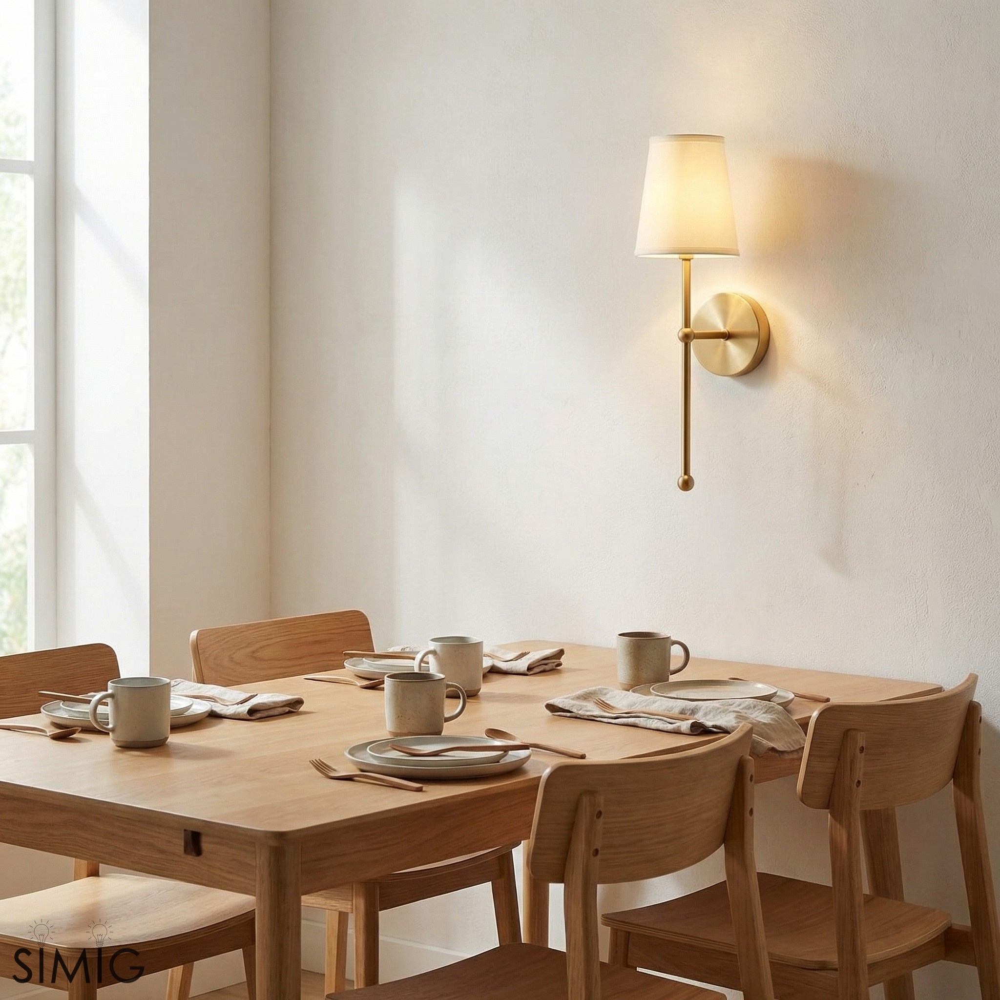 Modern Gold Wall Lamp ‑ Minimalist Design for Stylish Interiors  G21