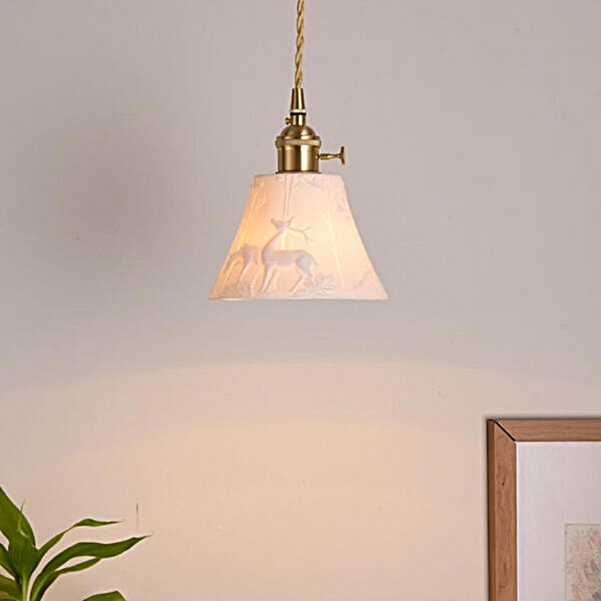 Ceramic Brass Pendant Series