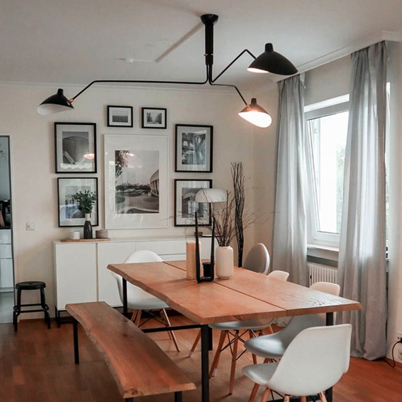 Arclume Arc Ceiling Lamp - Mid Century Multi Arm Light for Living Room