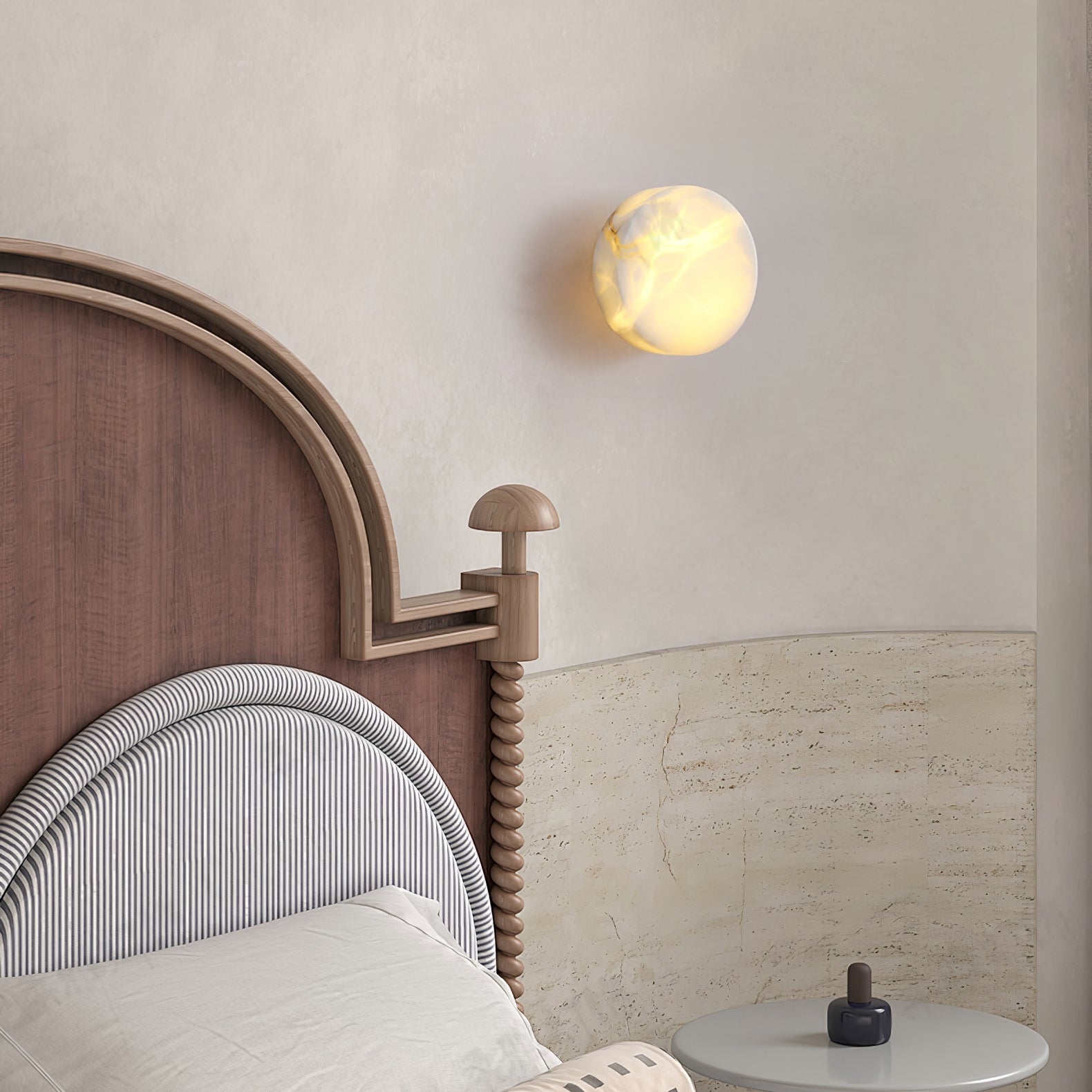 Cylindrical Alabaster Wall Light T1623