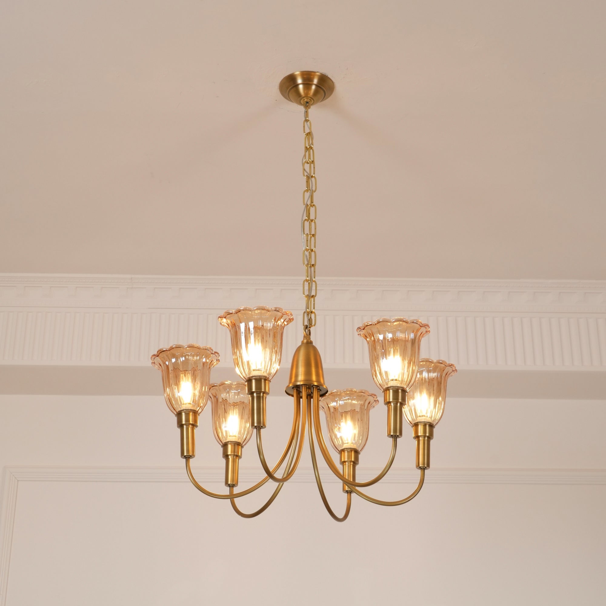 Columbia Brass Chandelier T1729