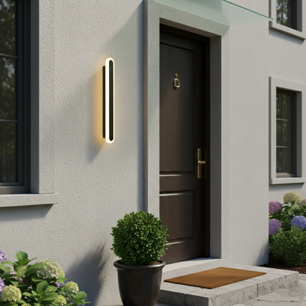Edge Minimalist Metal Oval IP65 WaterProof Outdoor Wall Light T2099