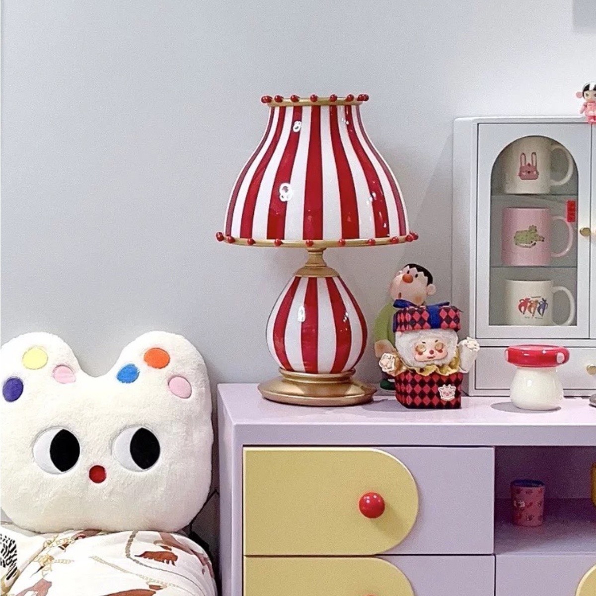 Festilo Circus-Style Metal Table Lamp — Vintage Living Room Accent S278