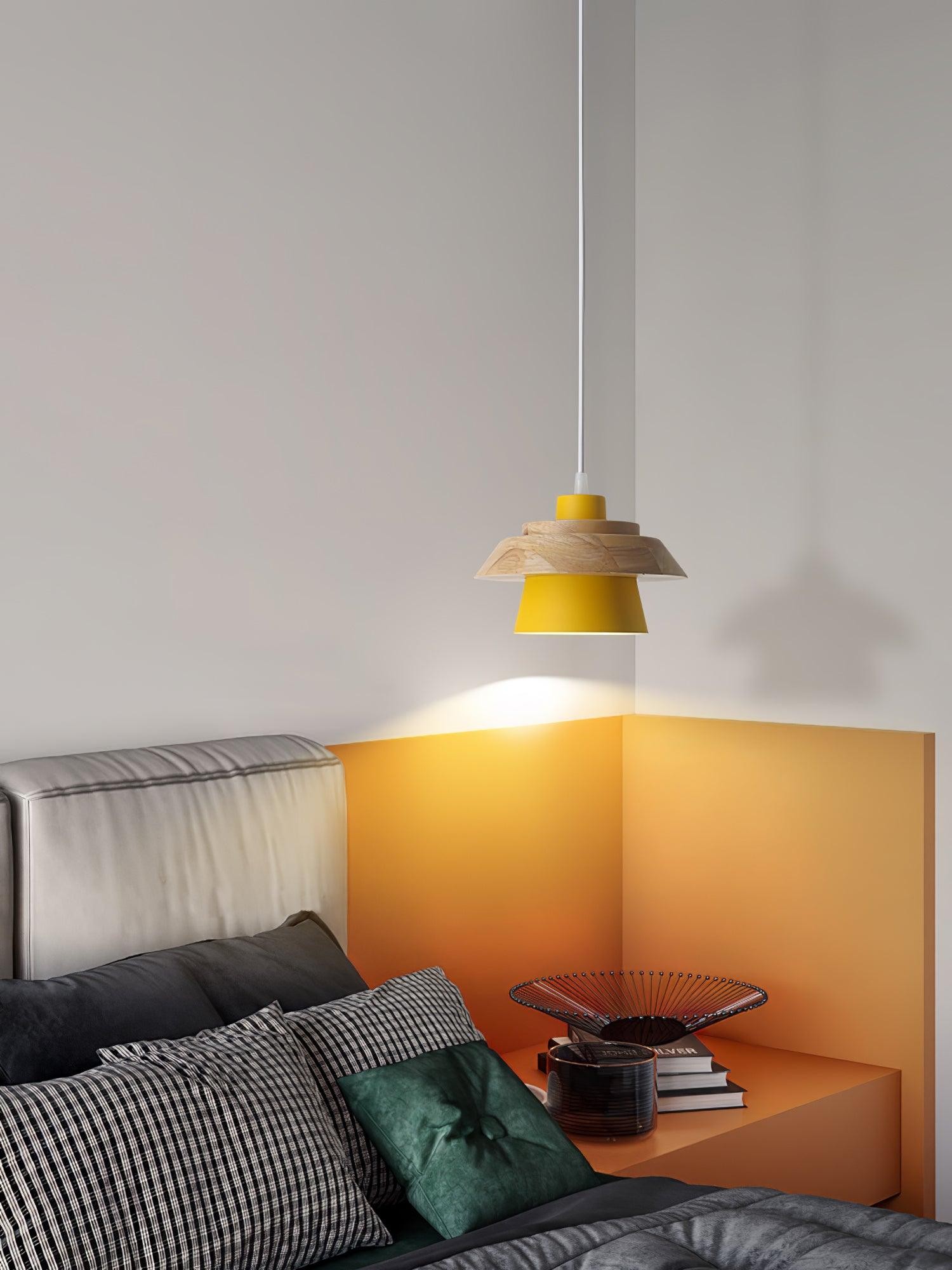 Stone Wood Pendant Lamp M407