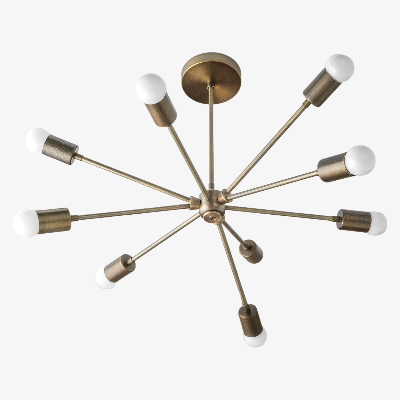 Mobilux Line Modern Chandelier - Mid Century Ceiling Light Fixture T349