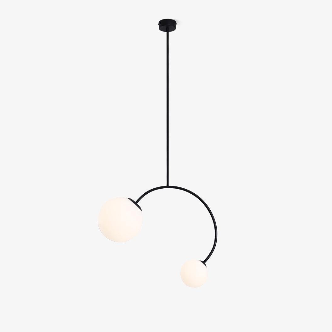 Creative Double Heads Glass Pendant Lamp M389
