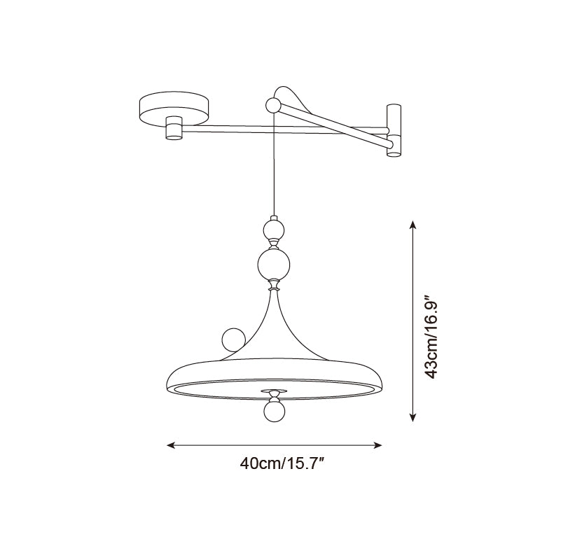 Ballora Swing Arm Pendant Lamp T1364