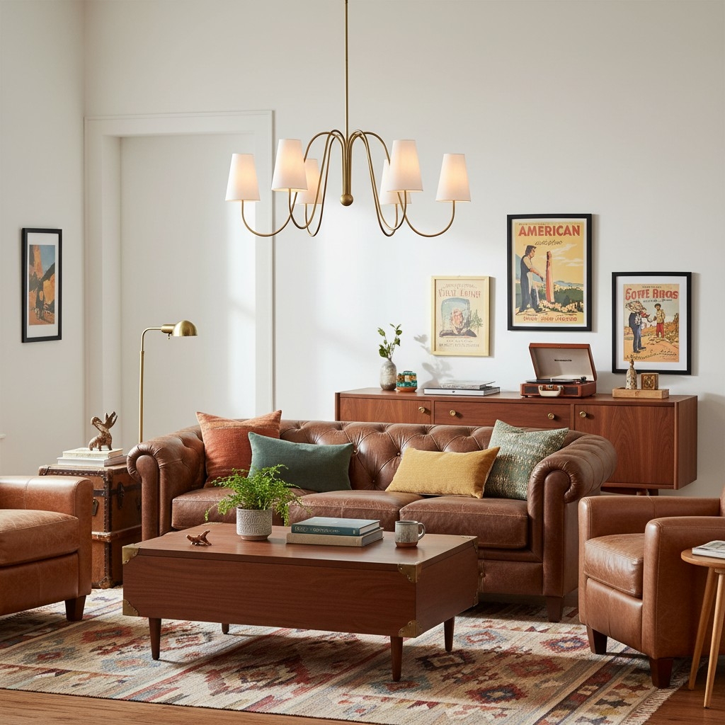 Serena Vintage Metal Chandelier - Multi-Arm Chandelier for Home Interior T779