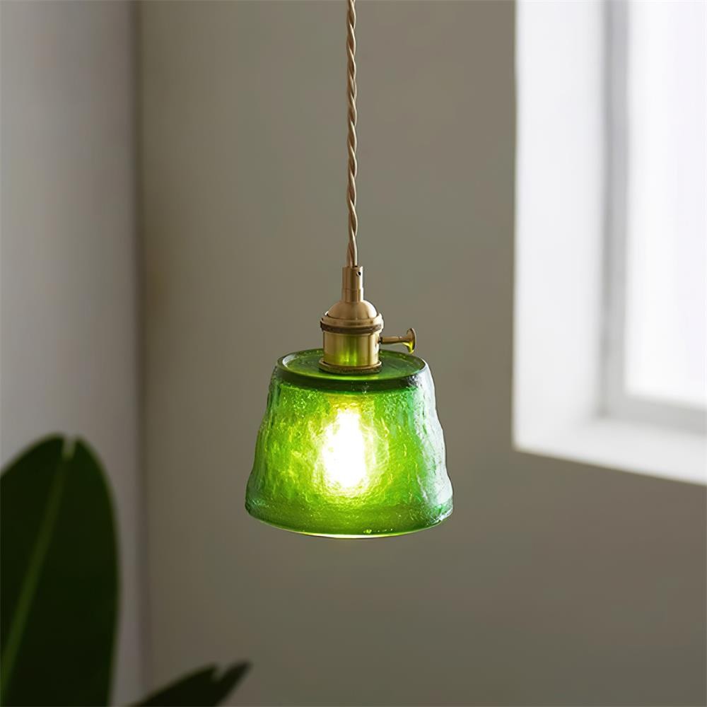 Retro Small Cup Glass Pendant Lamp M174
