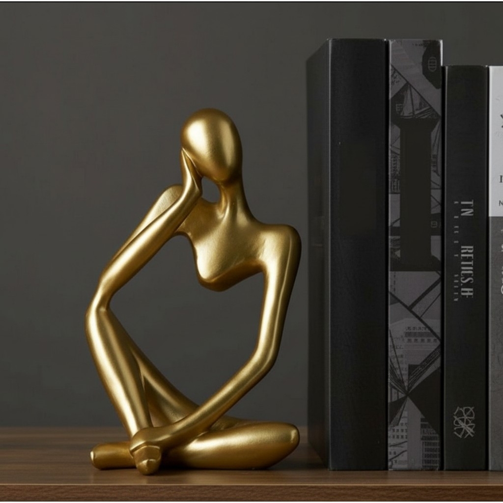 Floxo Abstract Metal Figurine – Nordic Sculpture for Desks T1195
