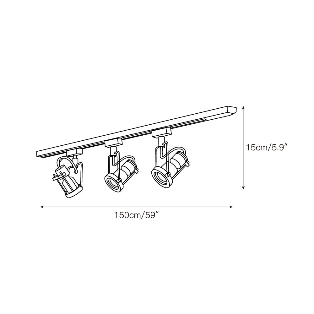 Lucide Industrial Track Lights T1919