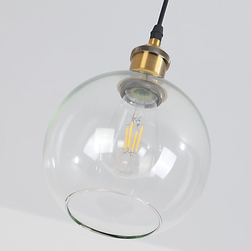 Nordic Vintage Glass Globe Pendant Lamp S128