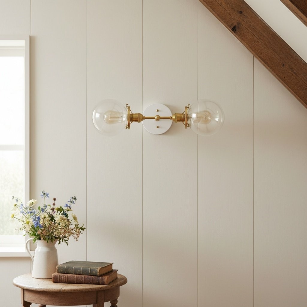 Lumio Globe Industrial Vanity Lighting- Modern Double Globe Wall Light T343