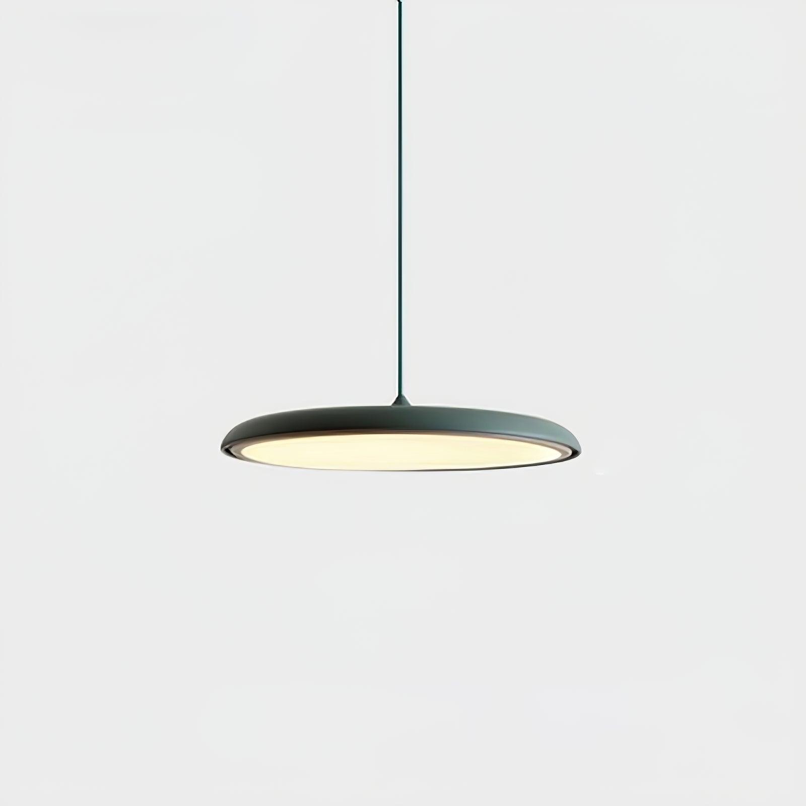 Modern Metal Saucer Pendant Light – Slim Design with LED Lighting M45