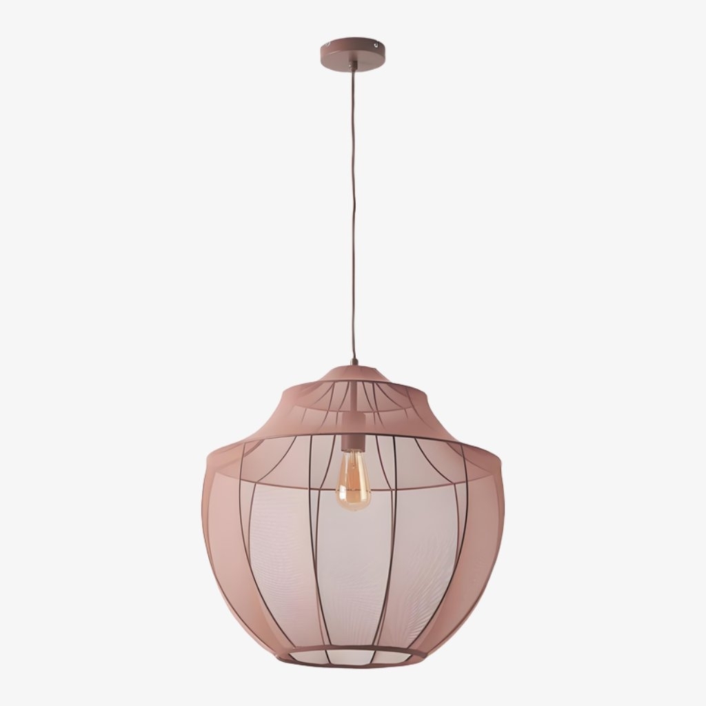 Lumifil Modern Mesh Pendant Light - Hanging Fabric Lghts are Suitable for Dining Rooms or Kitchen Islands T794