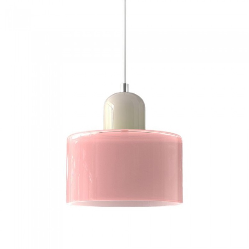 Nordic Morandi Cylinder Glass Pendant Light S66
