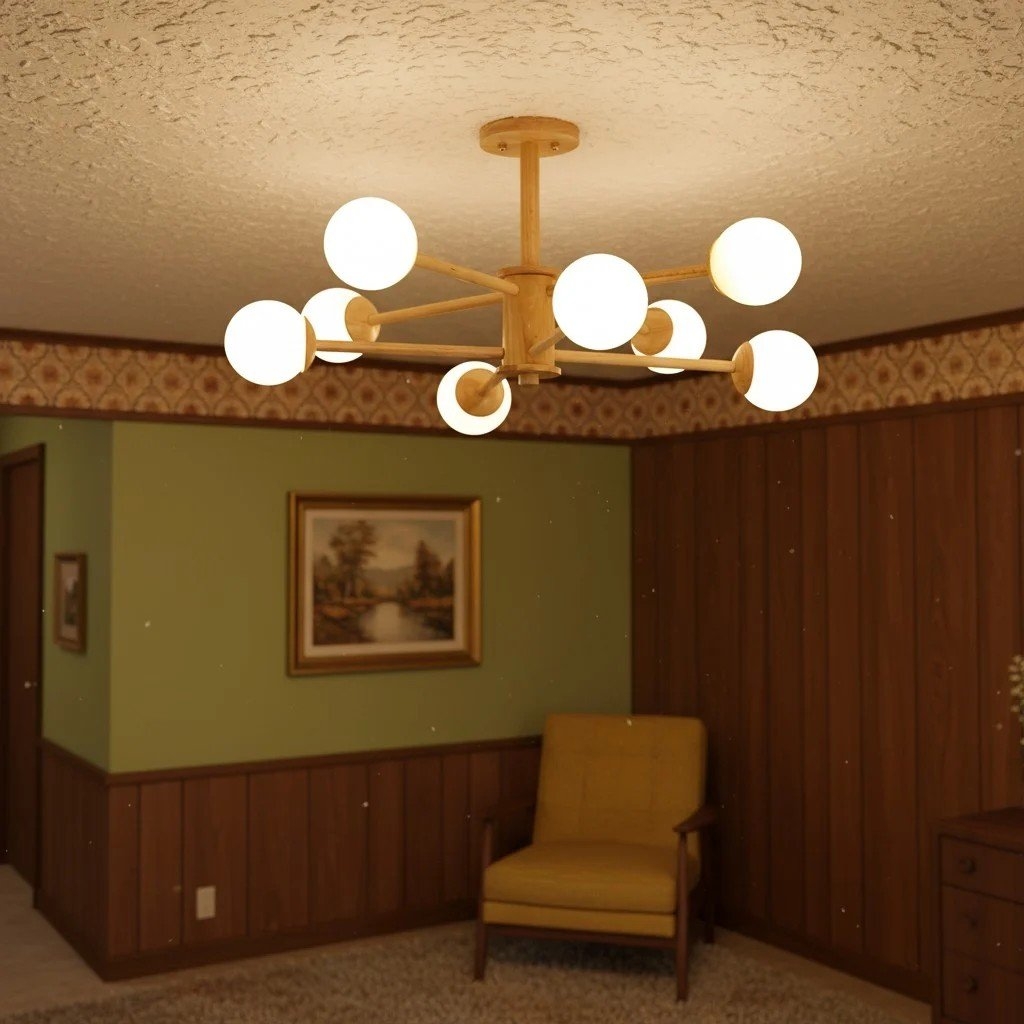 Orrise Molecular Design Ceiling Lamp - Artistic Branch Lighting Chandelier for Home Spaces T526