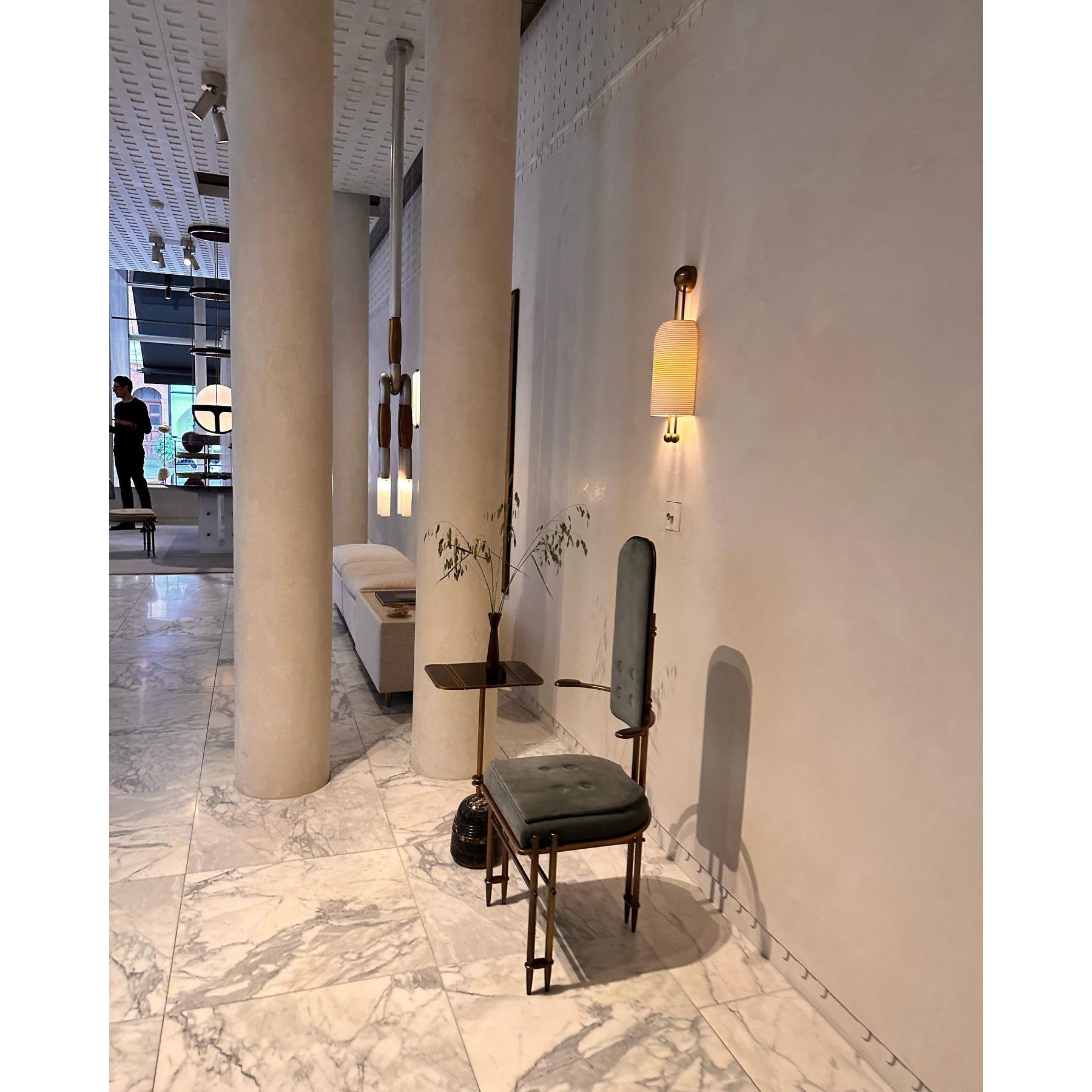 Lantern Glass Sconce T1702