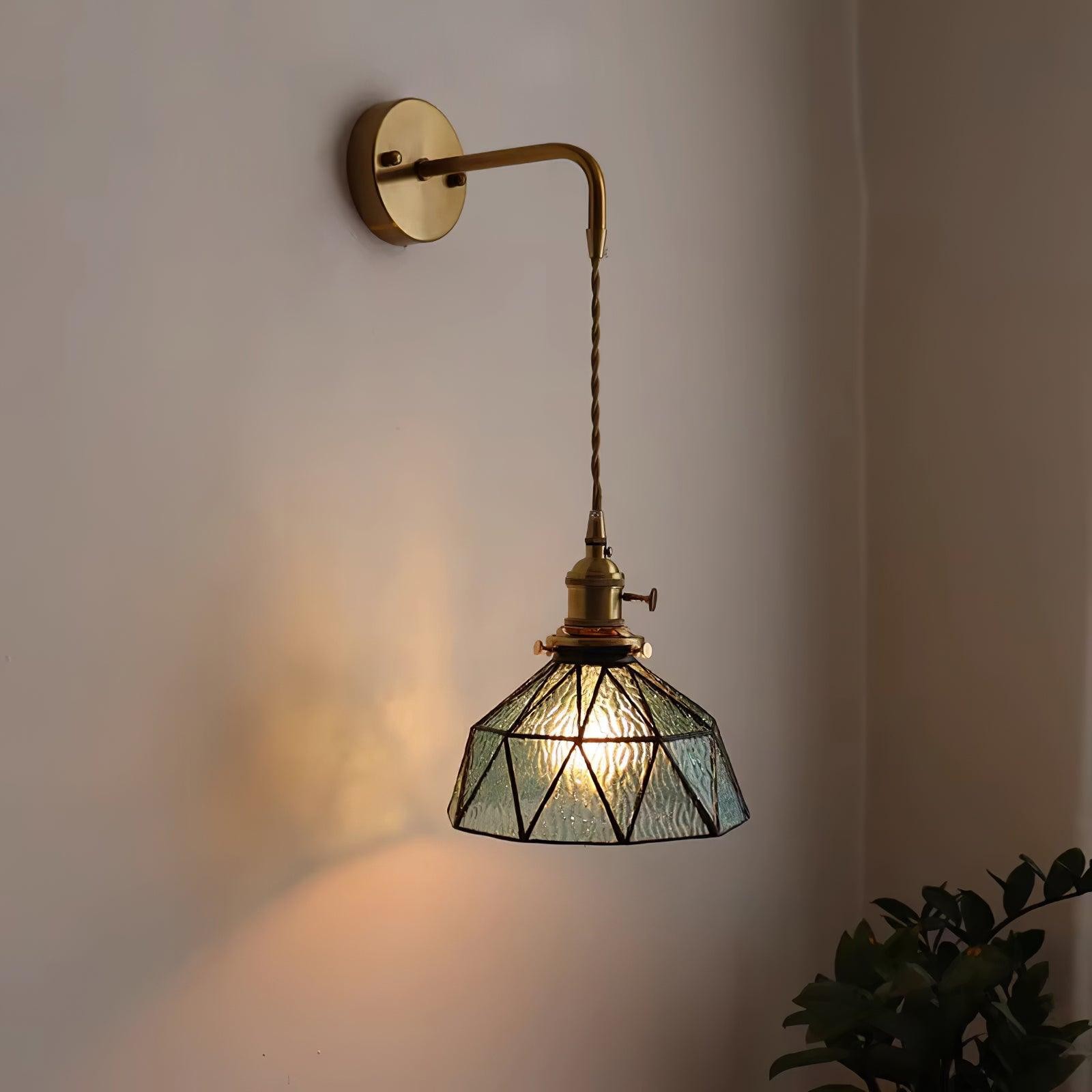 Retro Pastoral Glass Wall Lamp M109
