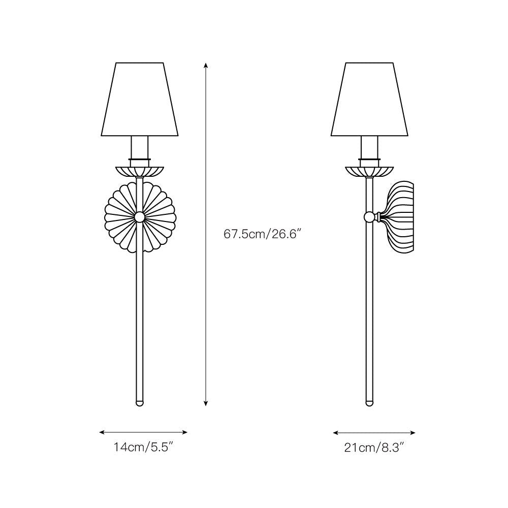 Catina Clove Wall Sconce Double T430