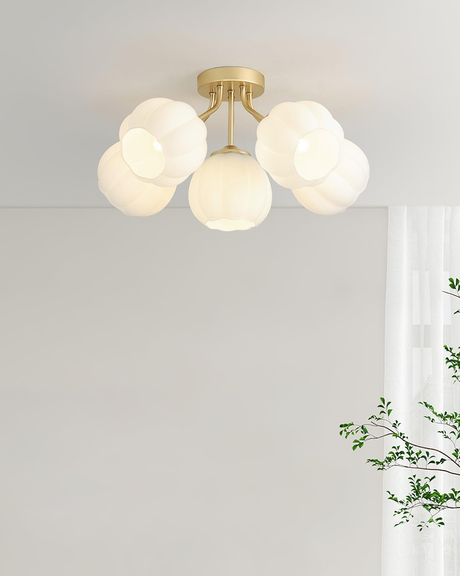 Flower Glass Ceiling Light P044
