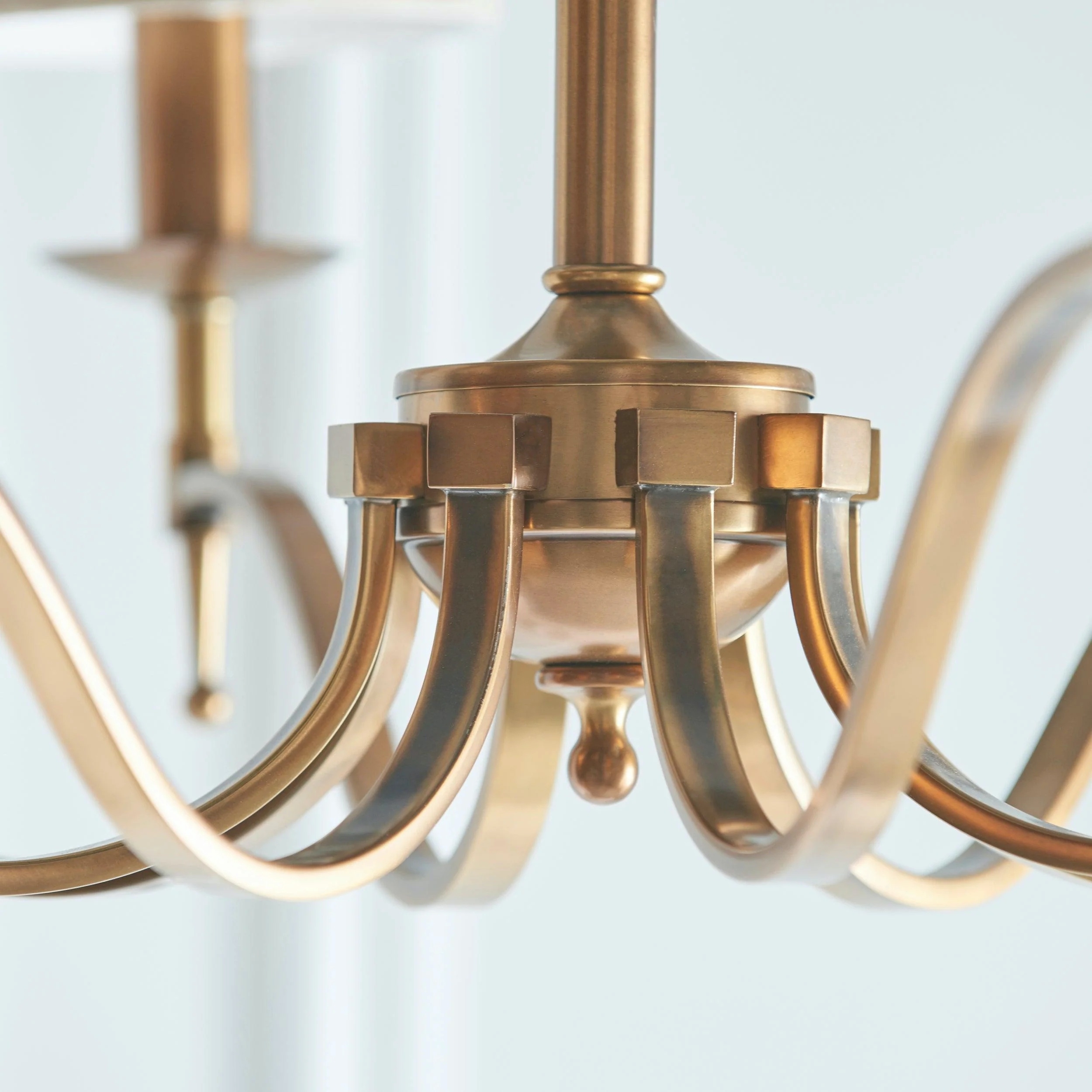 Tela Timeless Classic Elegant Multi Arm Stanford Chandelier - Metal Fabric Lighting for Living Room T820