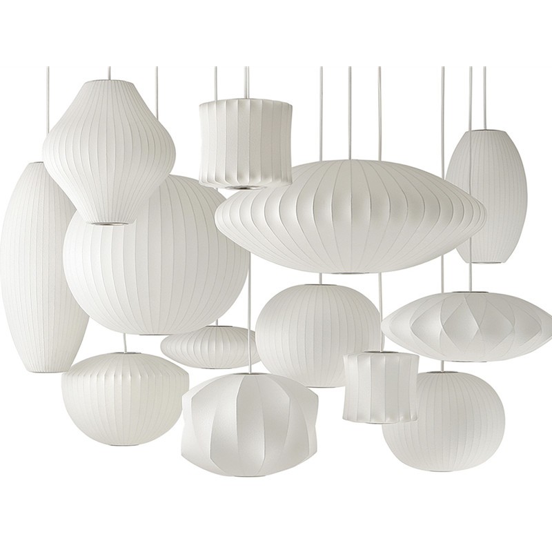 Saucer Bubble Pendant Lamp - Elegant Silk Design for Modern Interiors