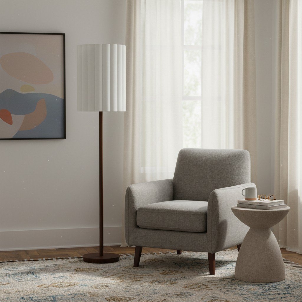 Linbron Natural Floor Lamp – Soft Ambient Light for Interior Spaces T648