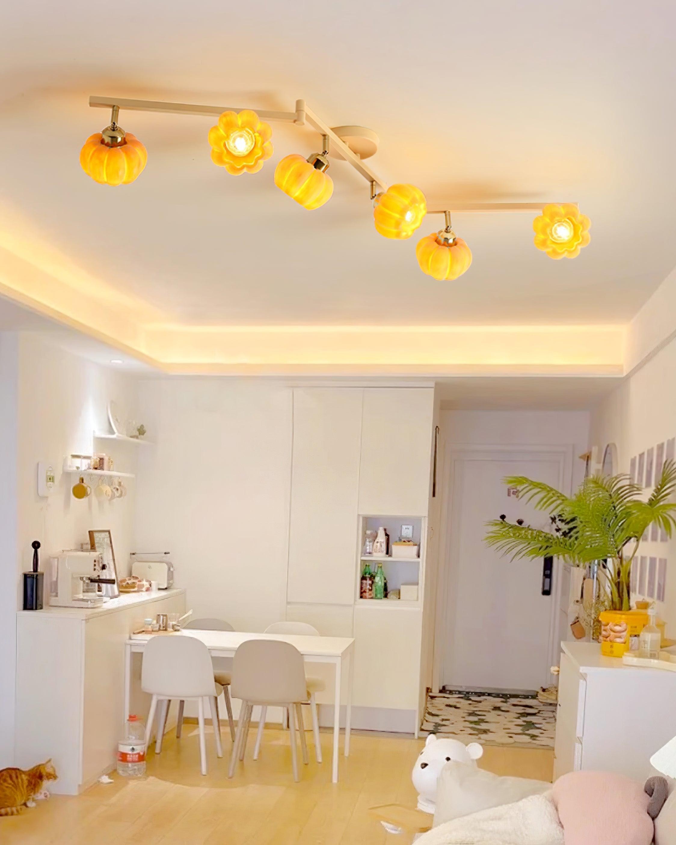 Pumpkin Flower Ceiling Lamp M214
