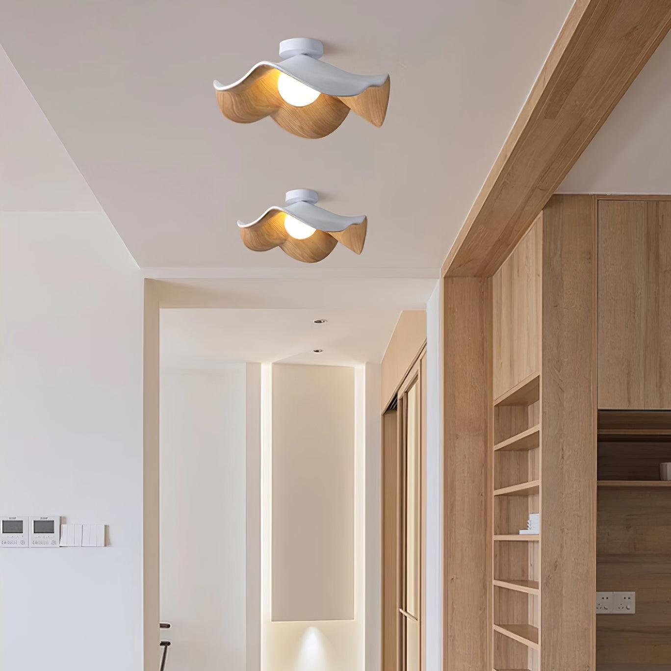 New Modern Simple Walnut Grain Ceiling Light M71