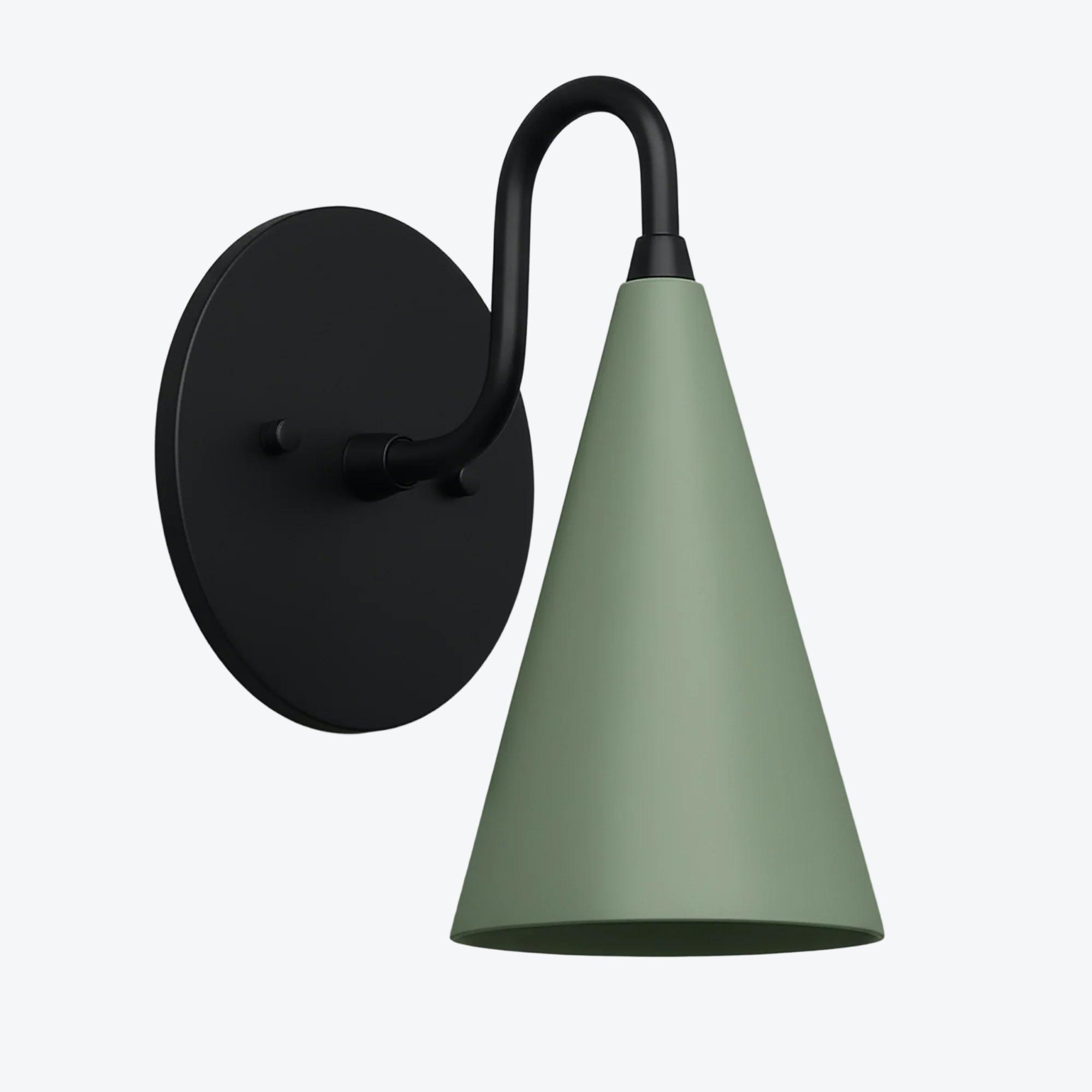 Curva Elegant Taper Shade Wall Sconce - Contemporary Accent for Living Room T780