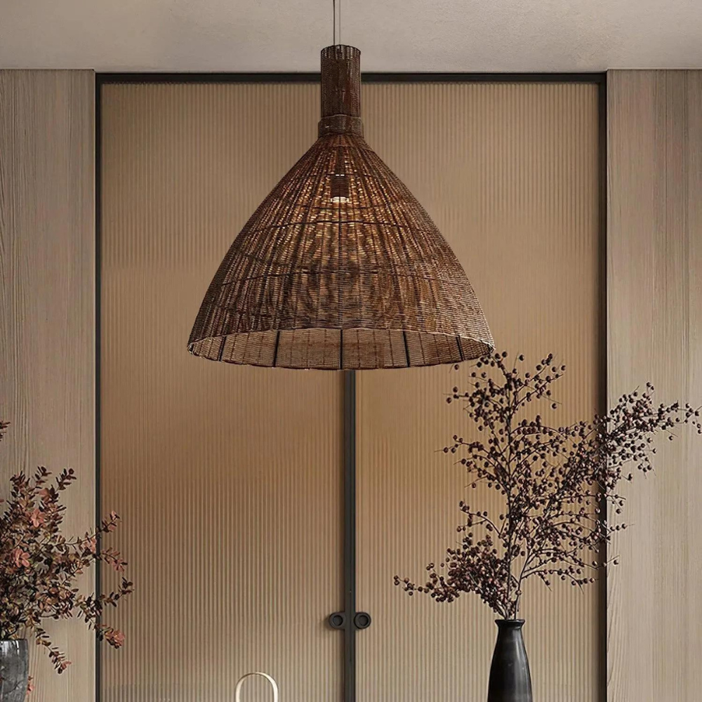 The Rattan Essence of the Islands Pendant Light T2050