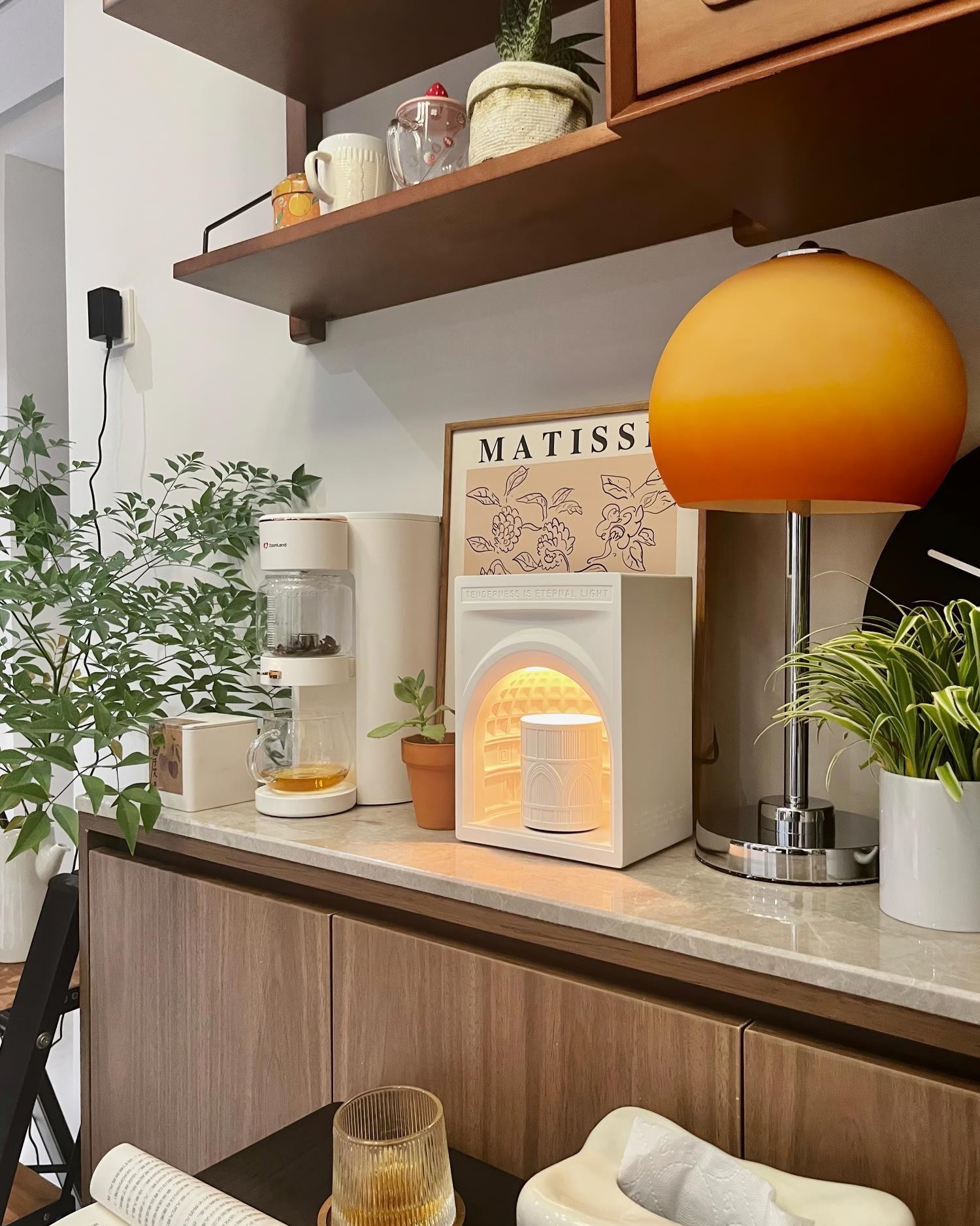 Retro Egg-shaped Dome Table Lamp M286
