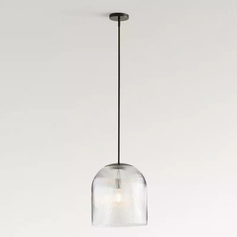 Alain Farmhouse Cooper Ribbed Glass Pendant Light G83