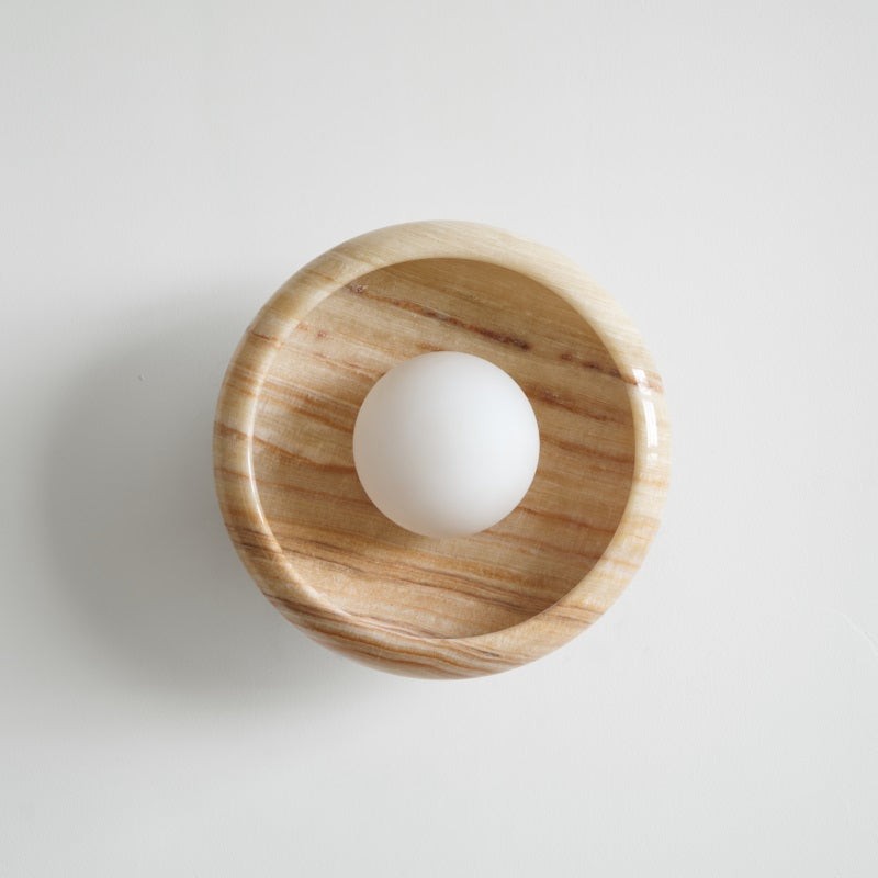 Bowl - Shaped Marble Wall Lamp P064