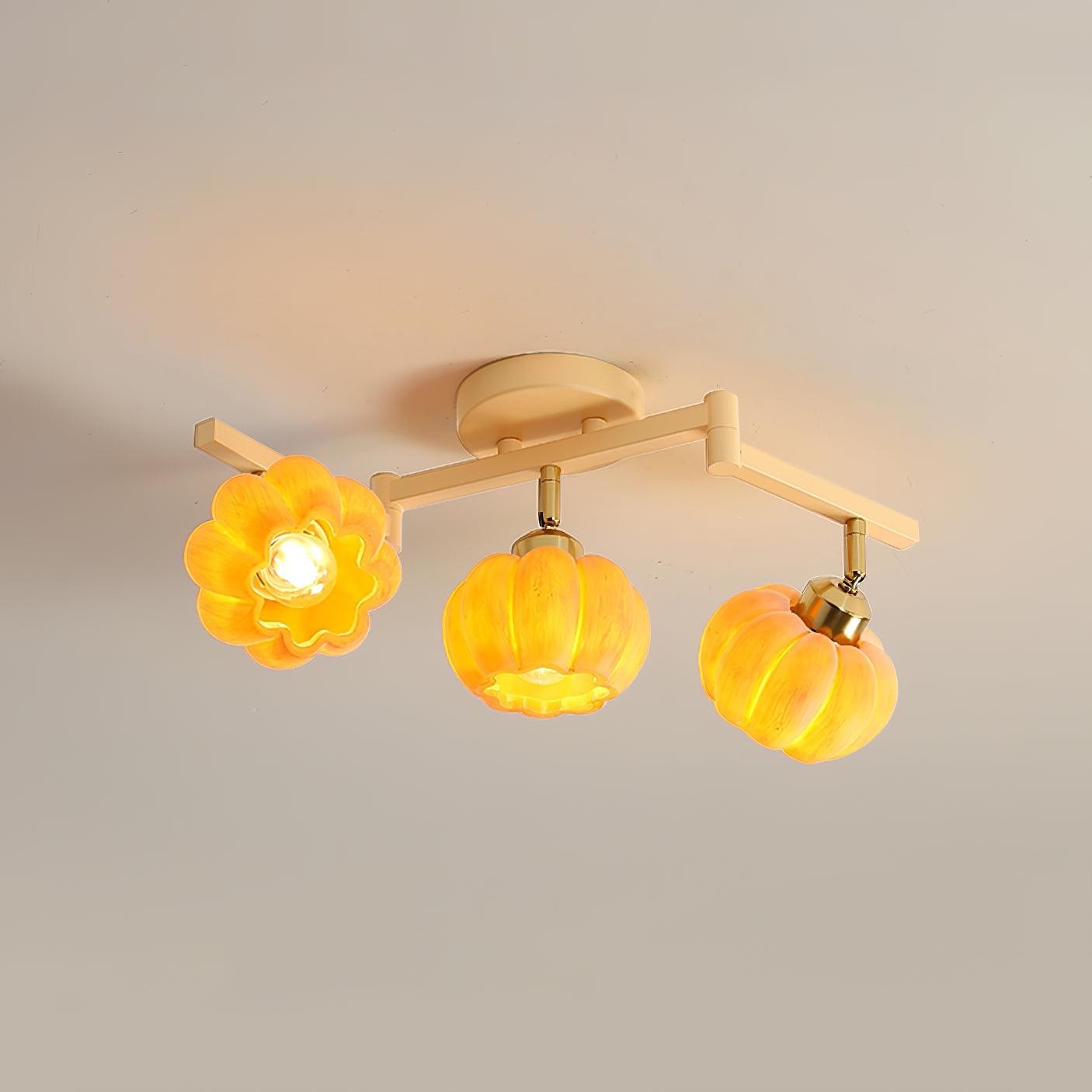 Pumpkin Flower Ceiling Lamp M214
