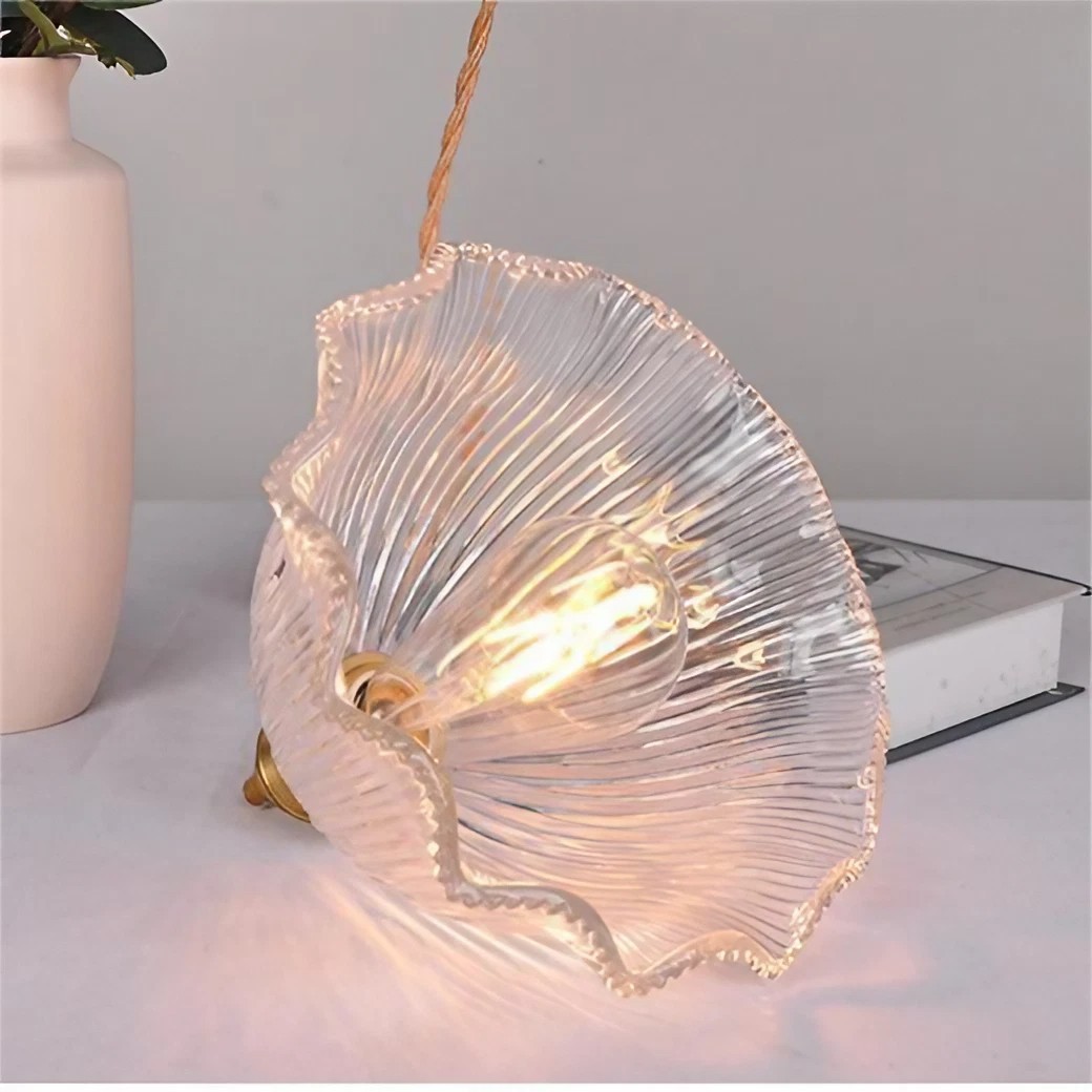 Nordic Retro Flower Glass Pendant Lamp S45